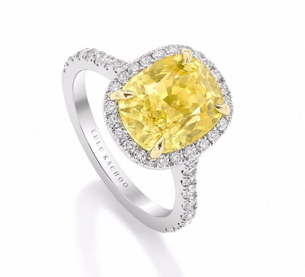 Yellow Sapphire Engagement Ring by Lulu Kachoo