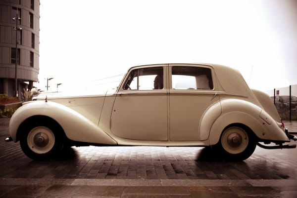 Classic Rolls-Bentley wedding car