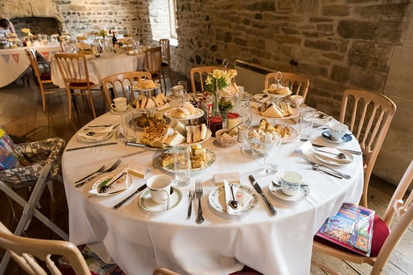 Table at Scaplen's Court wedding