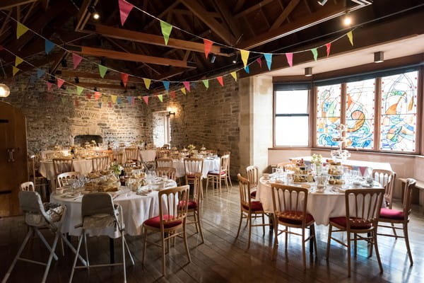 Wedding tables in Scaplen's Court