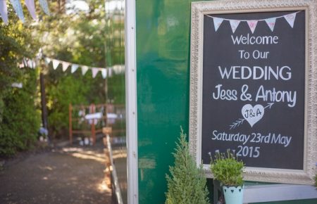 Wedding welcome sign