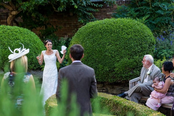 Bride wedding speech