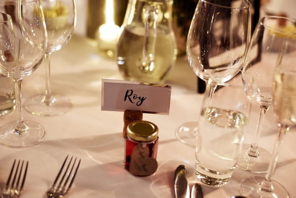 Wedding place setting