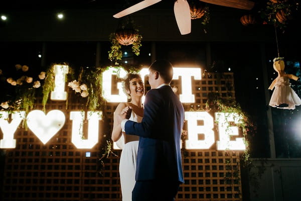 Couple's first dance at wedding