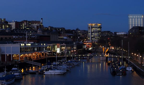 Bristol Centre at night