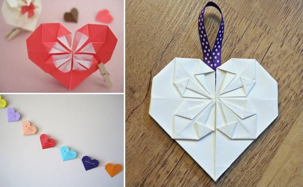 Handmade Wedding Paper Hearts