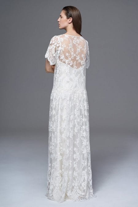 Back of Stella Lace Wedding Dress from the Halfpenny London Wild Love 2017 Bridal Collection