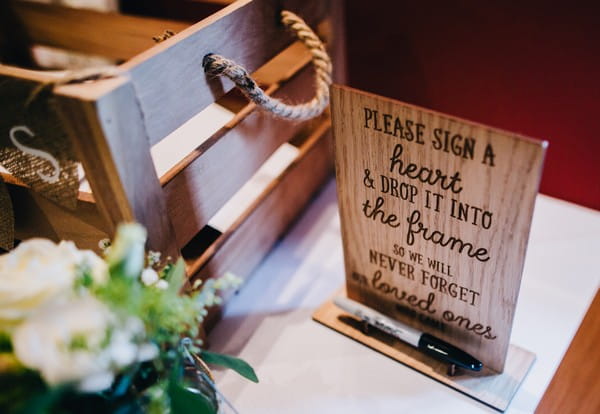 Guest book sign