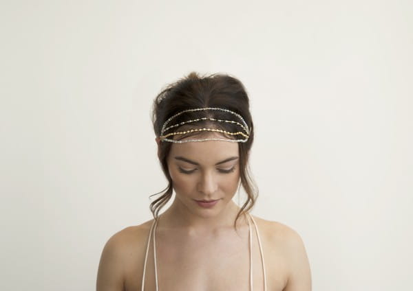 Aphrodite Gold and Silver Bridal Headband by Gillian Million and Amanda Wakeley