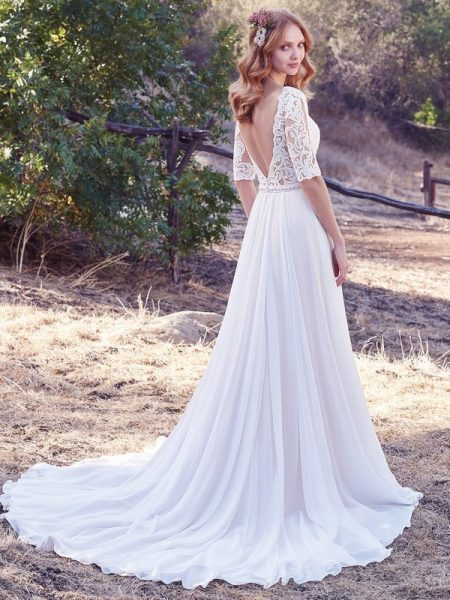 Back of Darcy Wedding Dress from the Maggie Sottero Cordelia 2017 Bridal Collection