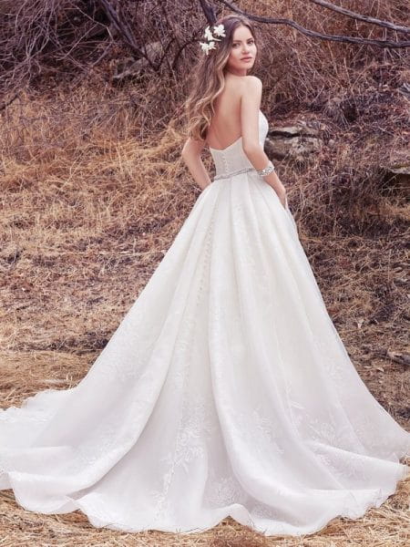 Back of Dylan Wedding Dress from the Maggie Sottero Cordelia 2017 Bridal Collection