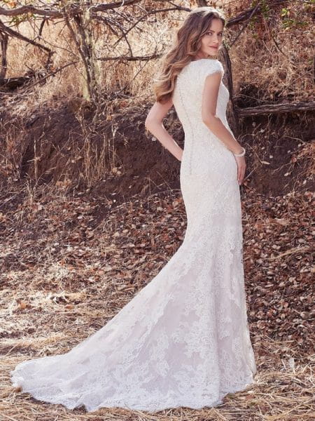 Back of Hudson Lynette Wedding Dress from the Maggie Sottero Cordelia 2017 Bridal Collection
