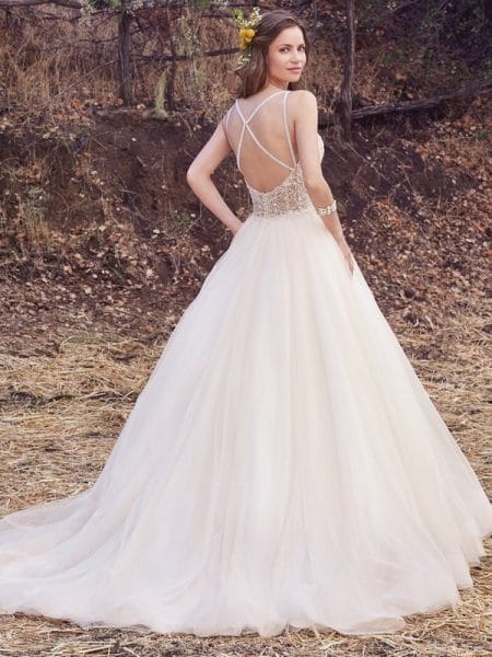 Back of Janessa Marie Wedding Dress from the Maggie Sottero Cordelia 2017 Bridal Collection