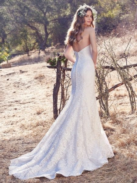Back of Jaslynn Wedding Dress from the Maggie Sottero Cordelia 2017 Bridal Collection