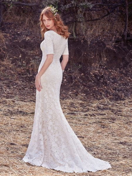 Back of Lillian Wedding Dress from the Maggie Sottero Cordelia 2017 Bridal Collection