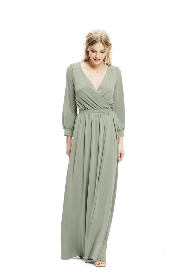 Margaux Dress in Sage from Twobirds Bridesmaid Party Collection