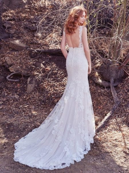 Back of Ramona Wedding Dress from the Maggie Sottero Cordelia 2017 Bridal Collection