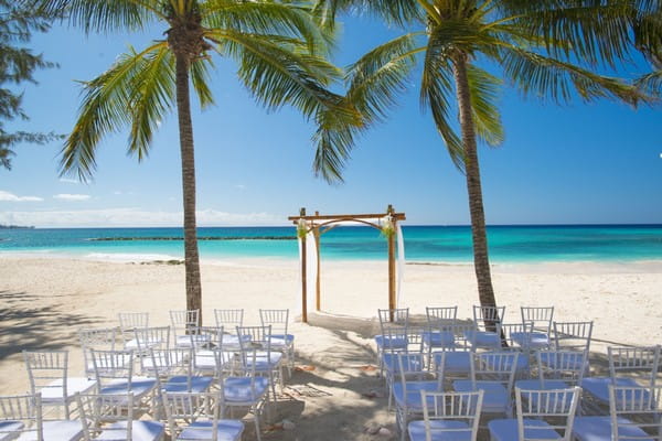 Wedding ceremony space at Sandals Emerald Bay Bahamas