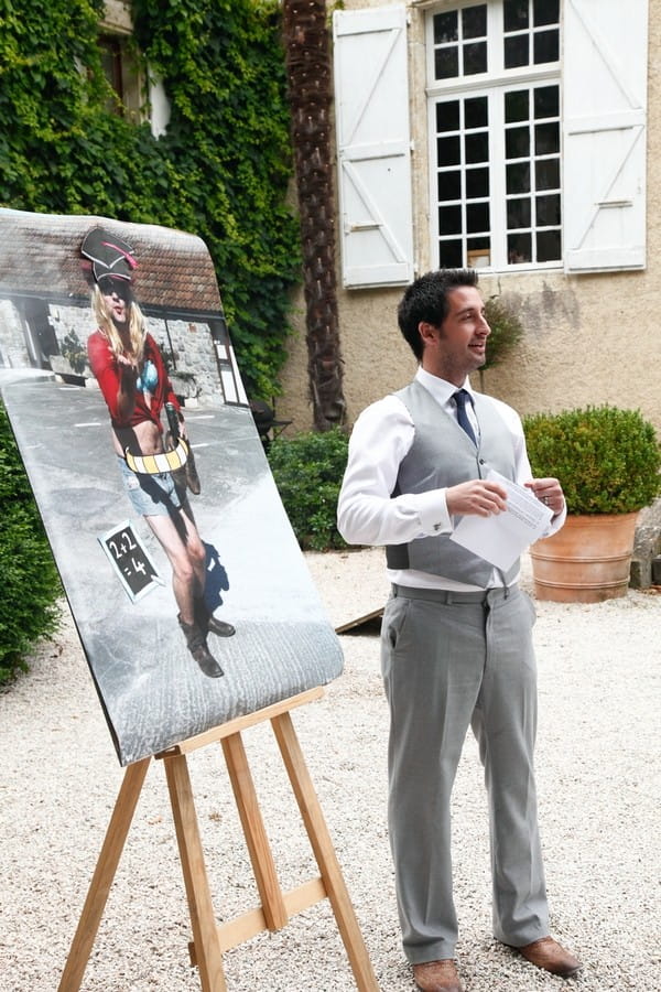 Wedding Speech with Picture on Easel