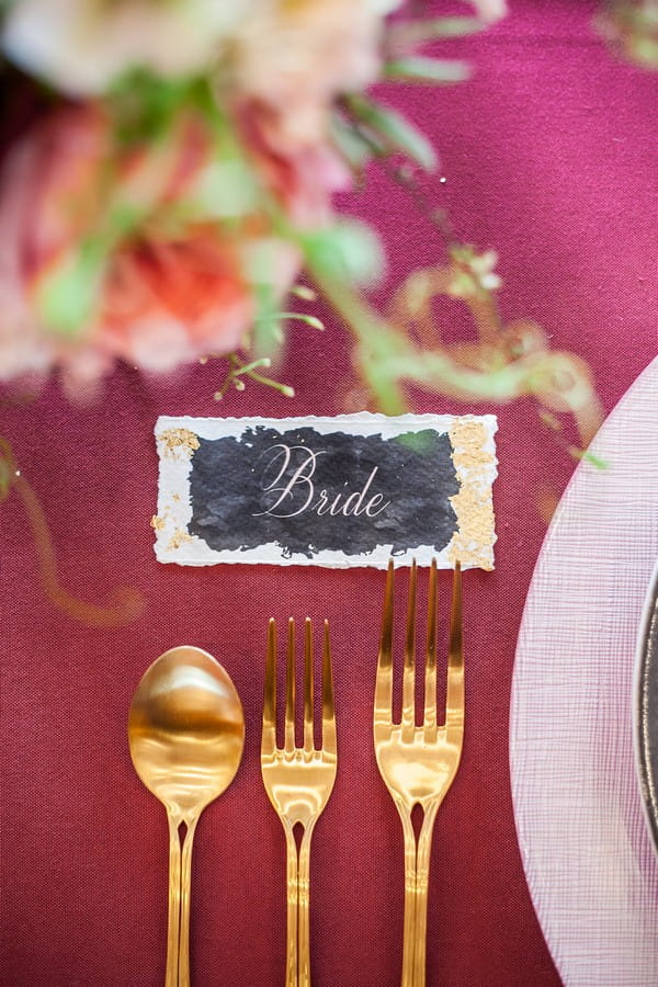 Bride place card