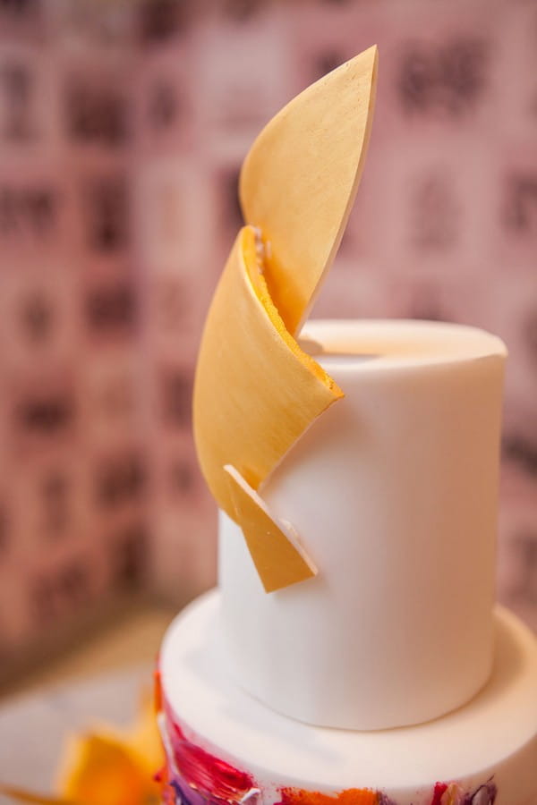 Shard wedding cake topper