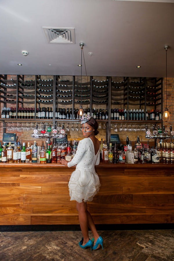 Bride standing at in The Anthologist in London
