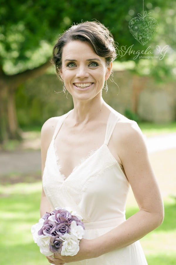 Bride smiling - Picture by Angela G Photographer