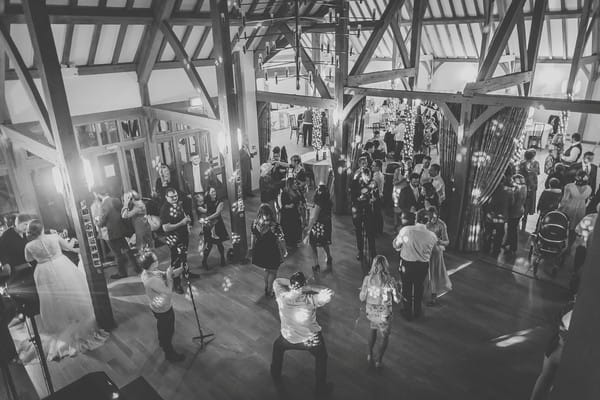 Wedding party in Rivervale barn