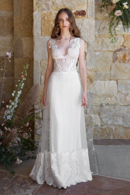 Chardonnay Wedding Dress from the Claire Pettibone Romantique The Vineyard Collection 2018