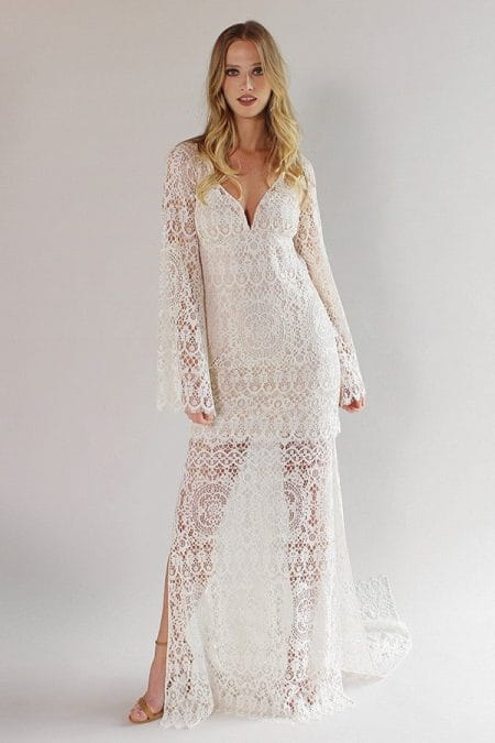 Coachella Wedding Dress from the Claire Pettibone Romantique California Dreamin' 2017 Bridal Collection