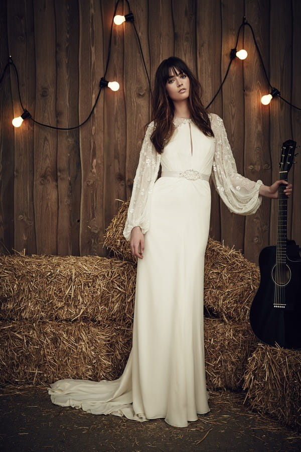 Heather Wedding Dress with Billowing Sleeves