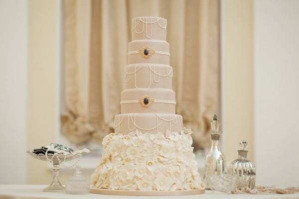 Marilyn Wedding Cake with Lace Detail by GC Couture