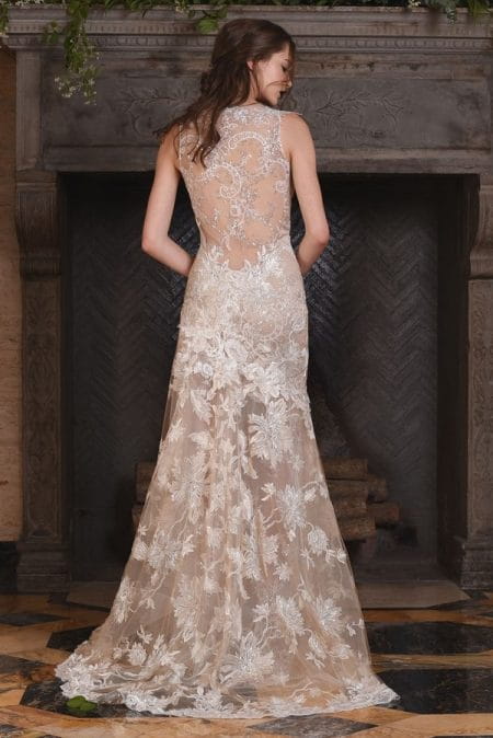 Back of Noel Wedding Dress from the Claire Pettibone The Four Seasons 2017 Bridal Collection