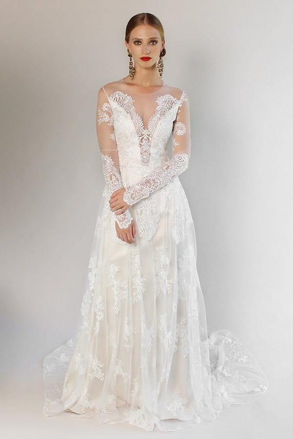 Pasadena Wedding Dress from the Claire Pettibone Romantique California Dreamin' 2017 Bridal Collection