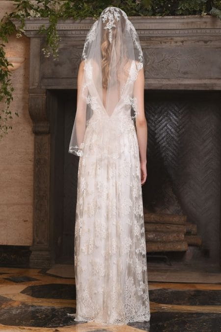 Back of Persephone Wedding Dress from the Claire Pettibone The Four Seasons 2017 Bridal Collection