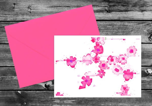 Pink Floral Watercolour Wedding Stationery by Ananya Cards