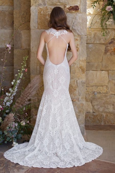 Back of Saratoga Wedding Dress from the Claire Pettibone Romantique The Vineyard Collection 2018