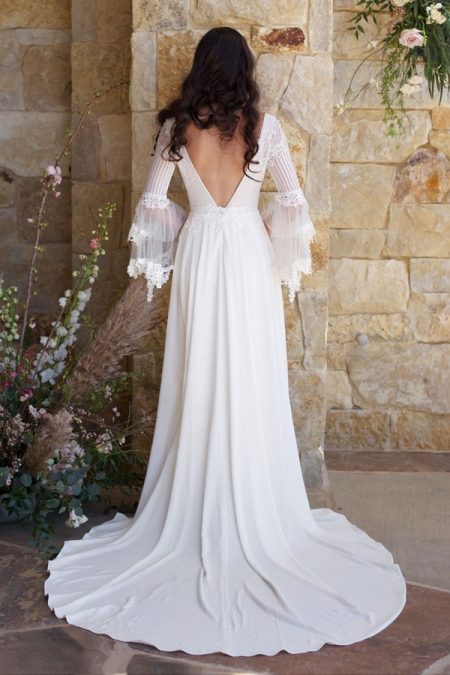 Back of Sauvignon Wedding Dress from the Claire Pettibone Romantique The Vineyard Collection 2018