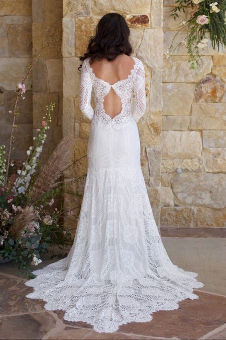 Back of Shenandoah Wedding Dress from the Claire Pettibone Romantique The Vineyard Collection 2018