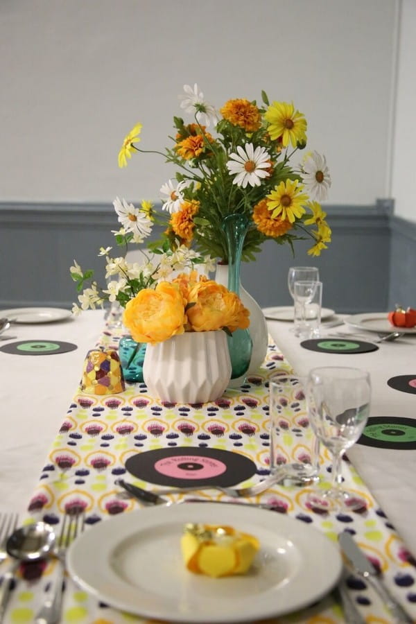 Table Flowers and Styling by The Fab Gift Boutique