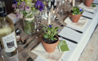 Country Garden Wedding Table Styling Ideas