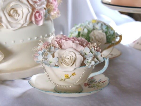 Vintage Sugar Teacup Wedding Keepsake