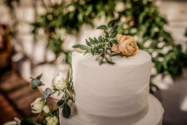 White Iced Wedding Cake