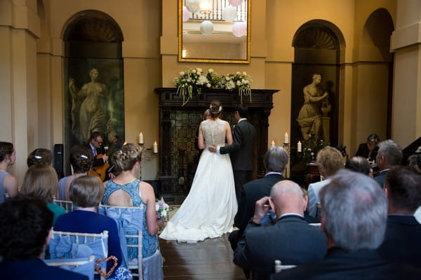 Wedding ceremony at Kings Weston House