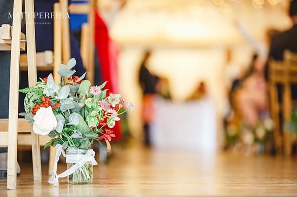 Wedding aisle flowers