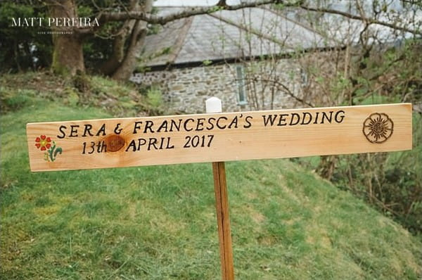 Wedding sign