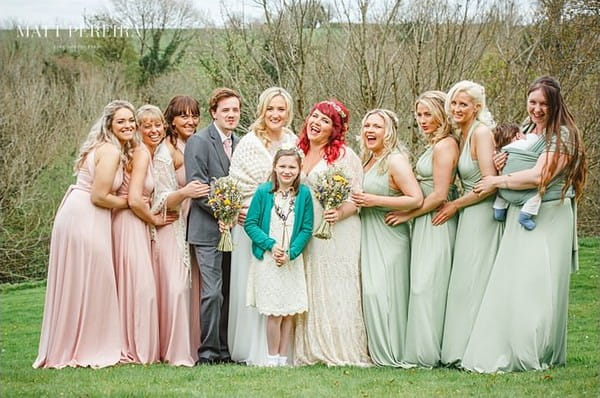 Bridal party group photo