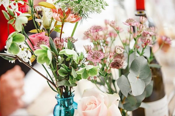 Wedding table flowers