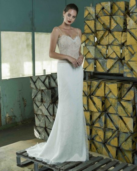 Adeline wedding dress from the Elbeth Gillis Mystique 2018 collection