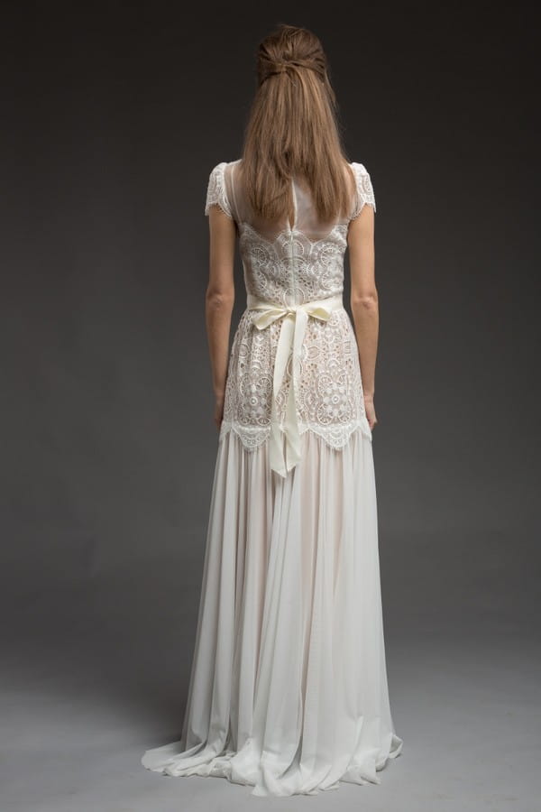 Back of Avery Wedding Dress from the Katya Katya Shehurina Morning Mist 2017-2018 Collection